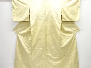 アンティーク　抽象模様織出し十日町紬着物